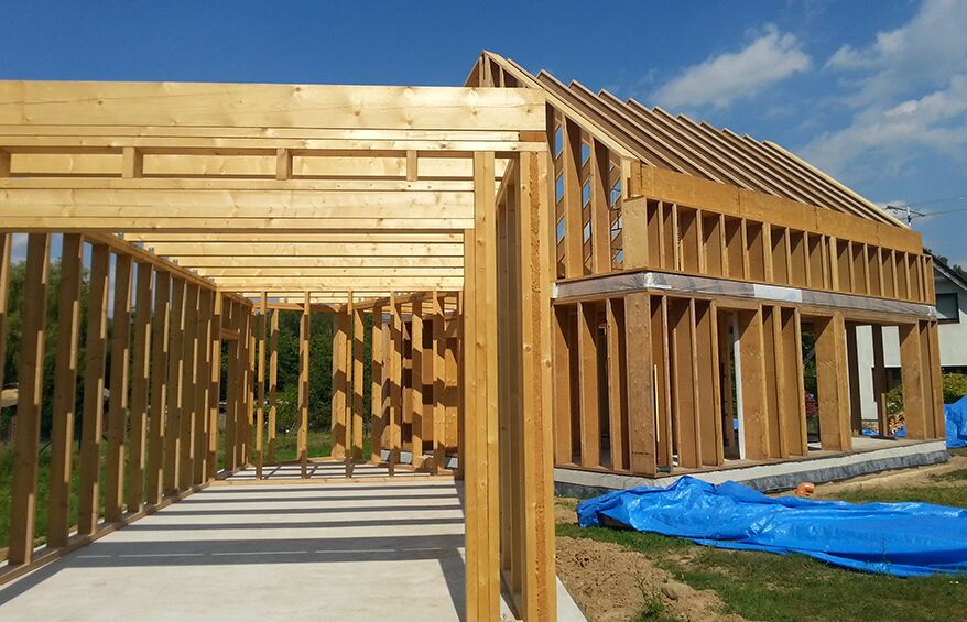 Drewniana konstrukcja do solidnego domu