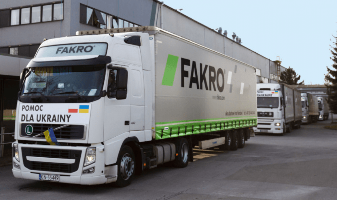 FAKRO udostępnia swoje centrum logistyczne we Lwowie